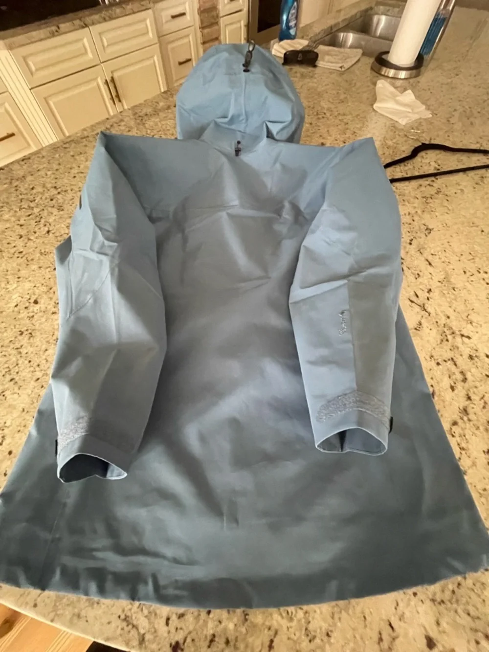ARCTERYX GORETEX PRO PARKA SHELL NEW MENS XXL PTP 26 HEM 32 ARC BLUE RET $799 - Picture 7 of 14